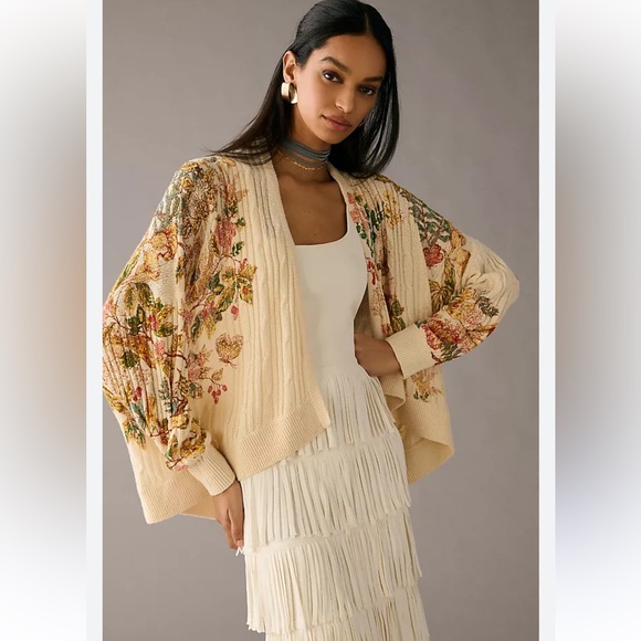 Pilcro Sweaters - ANTHROPOLOGIE PILCRO cableknit cocoon cardigan